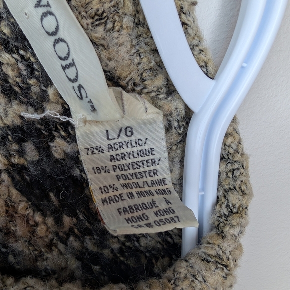 Vintage Northwoods Mens Large Striped Knit Grandpa Sweater Unisex - Picture 4 of 8